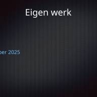 Eigenwerk 250916